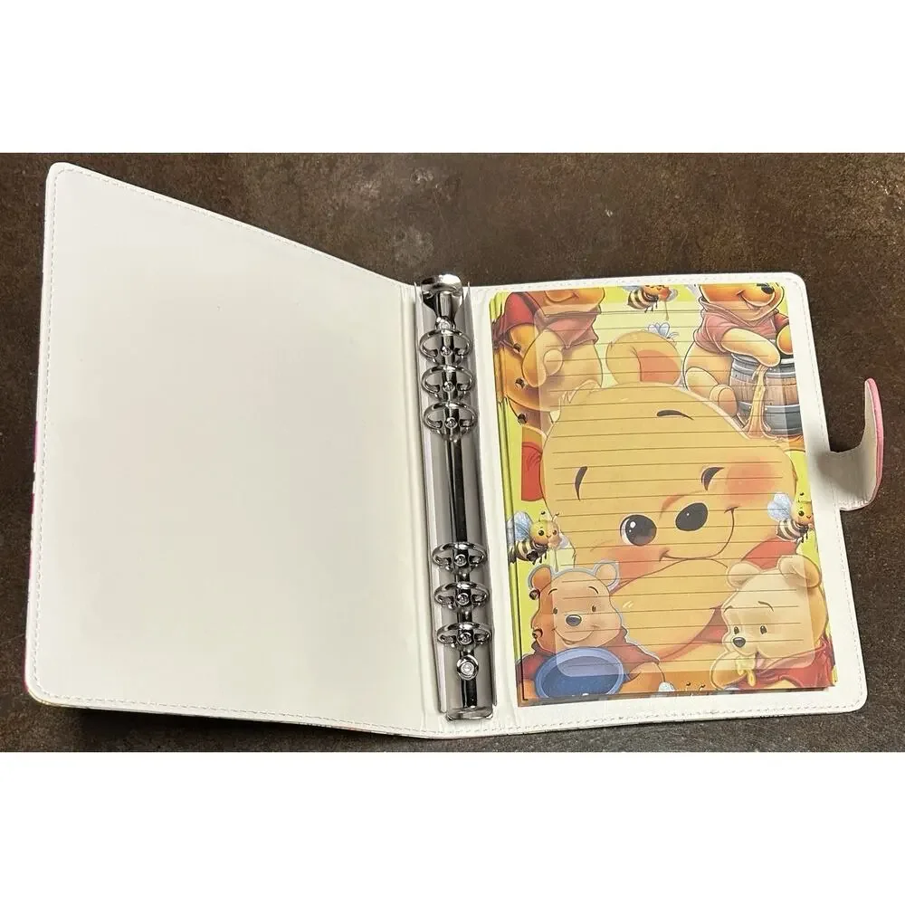 Winnie The Pooh A5 Binder w/ Printed Stationery paper & Tote Bundle